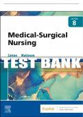 Test Bank For Medical-Surgical Nursing, 8th - 2023 All Chapters - 9780323826716