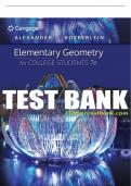 Test Bank For Elementary Geometry for College Students - 7th - 2020 All Chapters - 9781337614085