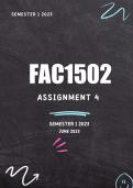 FAC1502 ASSIGNMENT 4