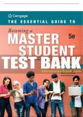 Test Bank For The Essential Guide to Becoming a Master Student - 5th - 2019 All Chapters - 9781337556354