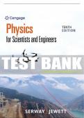 Test Bank For Physics for Scientists and Engineers - 10th - 2019 All Chapters - 9781337553278