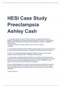 HESI Case Study  Preeclampsia  Ashley Cash2023/2024