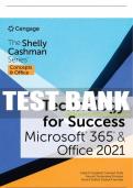 Test Bank For Technology for Success and The Shelly Cashman Series® Microsoft® 365® & Office® 2021 - 1st - 2023 All Chapters - 9780357676929