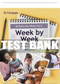 Test Bank For Week by Week&colon; Plans for Documenting Children's Development - 8th - 2023 All Chapters - 9780357625620