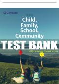 Test Bank For Child, Family, School, Community: Socialization and Support - 11th - 2023 All Chapters - 9780357509593