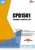 CPD1501 Assignment 2 Semester 2 2023