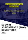 ECS1601 ASSIGNMENT2 SEMESTER 2 2023 (DUE 7 SEPTEMBER 2023 11PM))