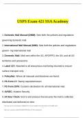 USPS Exam 421 SSA Academy 2023.