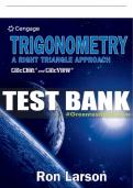 Test Bank For Trigonometry: A Right Triangle Approach - 1st - 2022 All Chapters - 9780357381809