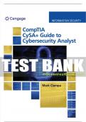 Test Bank For MindTap for CompTIA CySA+ - 1st - 2021 All Chapters - 9780357375464