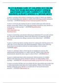 PN ATI NURSING CARE OF CHILDREN 2019 ONLINE  PRACTICE EXAM 2023&sol;2024 NEWEST VERSION  QUESTIONS WITH 100&percnt; CORRECT & VERIFIED  ANSWERS ALREADY GRADED A&plus; &lpar;BRAND NEW&excl;&excl;&rpar;