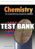 Test Bank For Chemistry for Engineering Students - 4th - 2019 All Chapters - 9780357026991