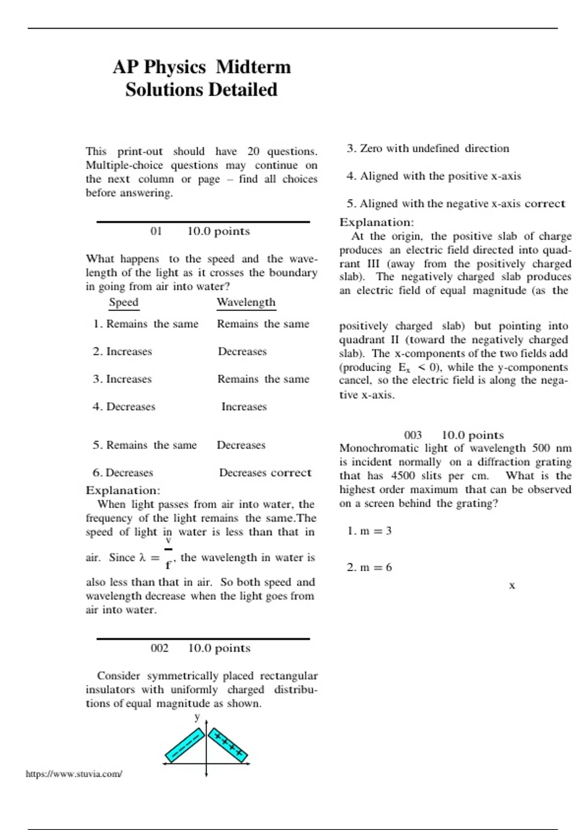 AP Physics 1 Unit 3 Progress Check MCQ Part A Scoring Guide 2023 ...