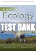 Test Bank For Elements of Ecology 9th Edition All Chapters - 9780321994912