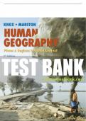 Test Bank For Human Geography: Places and Regions in Global Context 7th Edition All Chapters - 9780135213247