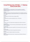  CompTIA Security+ SY0-601 - 1.1 Nyberg Study Guide 2023