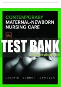 Test Bank For Contemporary Maternal-Newborn Nursing Care 9th Edition All Chapters - 9780136873150