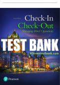 Test Bank For Check-in Check-Out: Managing Hotel Operations 10th Edition All Chapters - 9780137409051