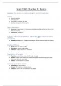 Class notes STAT 2000 &lpar;STAT2000&rpar; 