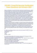 SY0-601&colon; CompTIA Security Certification Exam Questions and Answers 2023