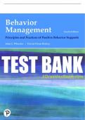 Test Bank For Behavior Management: Principles and Practices of Positive Behavior Supports 4th Edition All Chapters - 9780137413065