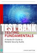 Test Bank For Penetration Testing Fundamentals: A Hands-On Guide to Reliable Security Audits 1st Edition All Chapters - 9780137459728