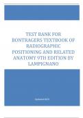 Lampignano: Bontrager’s Textbook of Radiographic Positioning and Related Anatomy, 9th Edition