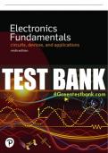Test Bank For Electronics Fundamentals: Circuits, Devices & Applications 9th Edition All Chapters - 9780137467839