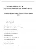 LIFESPAN DEVELOPMENT A Psychological Perspective Second Edition By Martha Lally and Suzanne Valentine-French