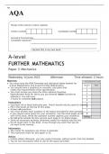 AQA A-level FURTHER MATHEMATICS Paper 3M 2023 QUESTION PAPER: Mechanics