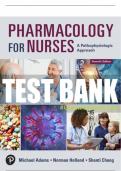 Test Bank For Pharmacology for Nurses: A Pathophysiologic Approach 7th Edition All Chapters - 9780138101305