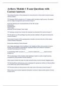Arthrex Module 1 Test Questions with Correct Answers &lpar;Latest 2023&rpar;