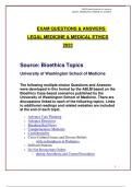 LEGAL MEDICINE & MEDICAL ETHICS