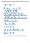 EED2601 Assignment 4 (COMPLETE ANSWERS) 2023 () - DUE 6 September 2023 100% TRUSTED workings, explanations and solutions.