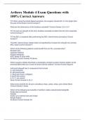 Arthrex Module 4 Exam Questions with 100&percnt; Correct Answers 