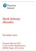 Pearson Edexcel GCE Advanced Subsiduary Level Further Mathematics (8FM0) Paper 26 Further Mechanics 2