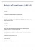 Embalming Theory Chapters 21&comma; 22&comma; & 23 correctly answered rated A&plus; 2023