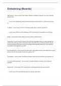 Embalming &lpar;Boards&rpar; question n answers rated A&plus; 2023