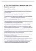 HERB 101 Final Exam Questions with 100&percnt; Correct Answers 