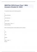 NBSTSA CSFA Exam Prep 1 With Answers Graded A&plus; 2023&period;