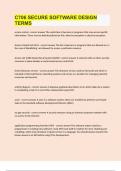 C706 SECURE SOFTWARE DESIGN TERMS GRADED A&plus;