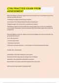 C706 PRACTICE EXAM FROM ASSESSMENT WITH COMPLETE SOLUTIONS GRADED A&plus;
