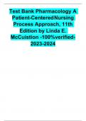 Test Bank Pharmacology A  Patient-CenteredNursing  Process Approach&comma; 11th  Edition by Linda E&period;  McCuistion -100&percnt;verified2023-20