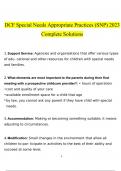 DCF Special Needs Appropriate Practices &lpar;SNP&rpar; questions and answers&rcub; latest 2023 - 2024 100&percnt; correct answers