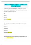 WGU C239 Bundled Exams Questions and Answers &lpar;2022&sol;2023&rpar; &lpar;Complete and Verified&rpar;