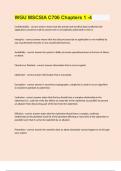 WGU MSCSIA C706 Chapters 1 -4 GRADED A&plus; EXAM WITH 100&percnt; CORRECT ANSWERS