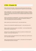 C706 - Chapter 20 EXAM GUIDE  GRADED A&plus; WITH COMPLETE SOLUTIONS