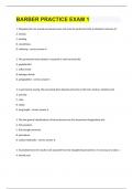 BARBER PRACTICE EXAM 1