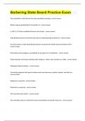 Barbering State Board Practice Exam