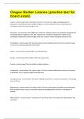 Oregon Barber License &lpar;practice test for board exam&rpar;